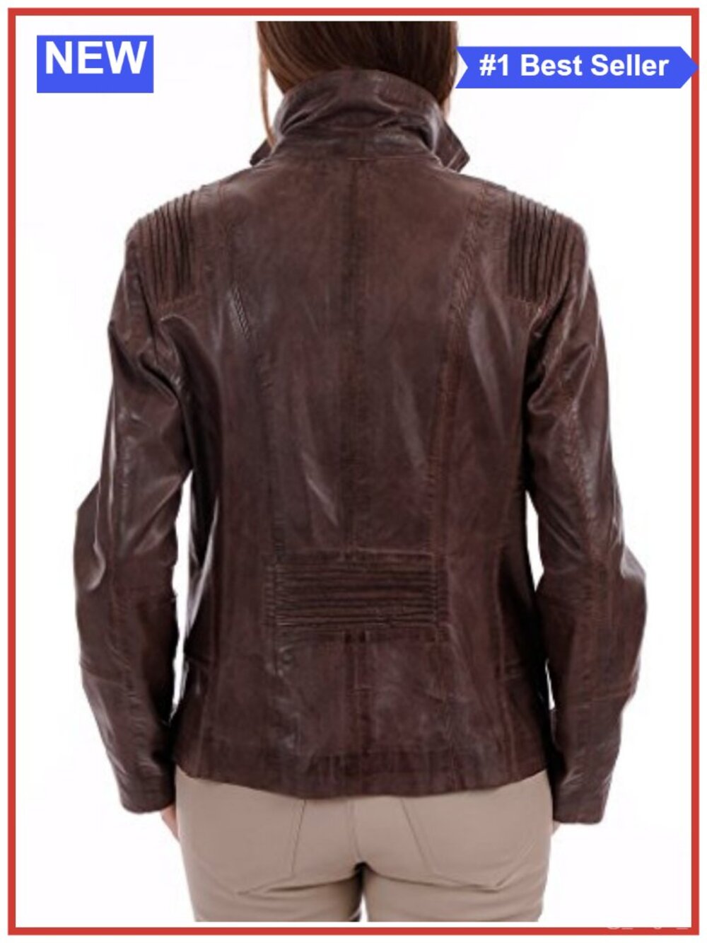 Womens Genuine Lambskin Leather Biker Jacket Motorcycle Zip Moto Coat